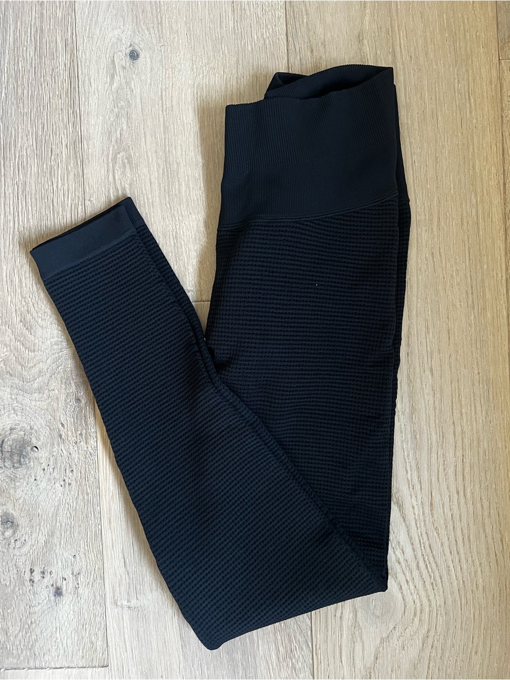 Black waffle Leggings - vuori